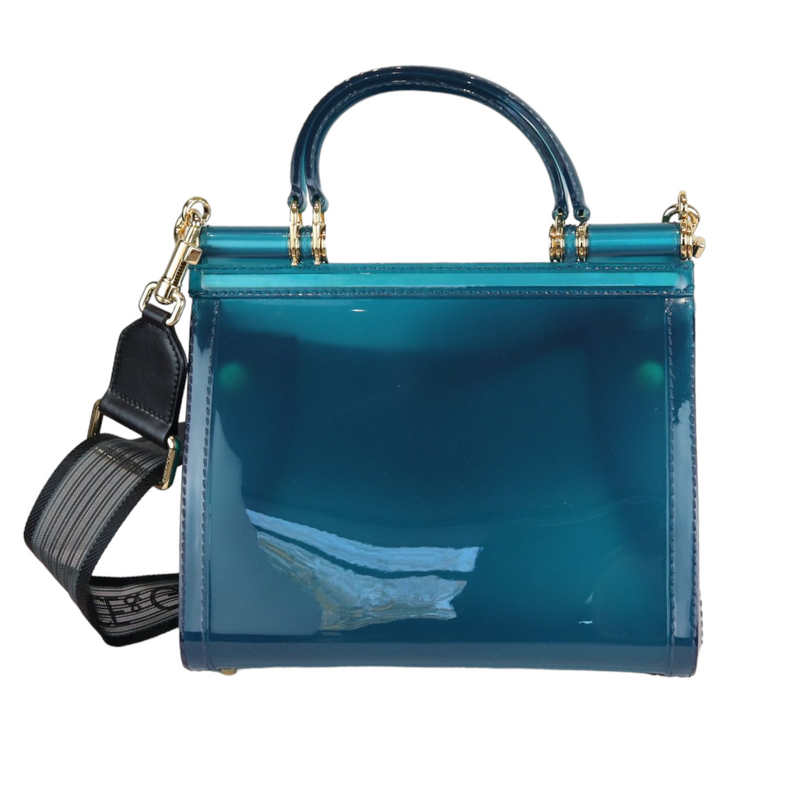 Sicily Rubber Bag Blue GHW