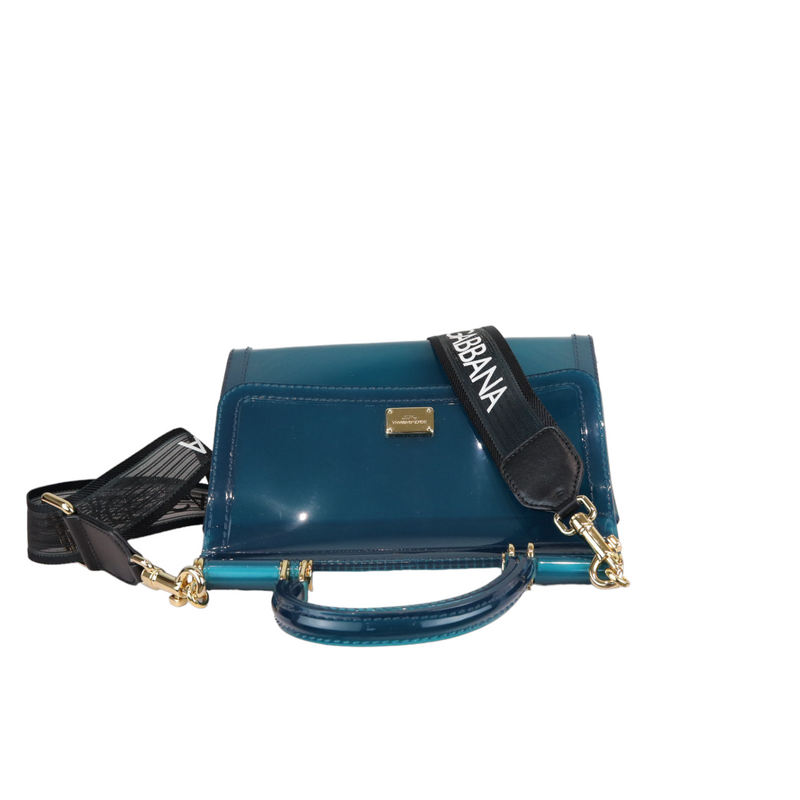 Sicily Rubber Bag Blue GHW