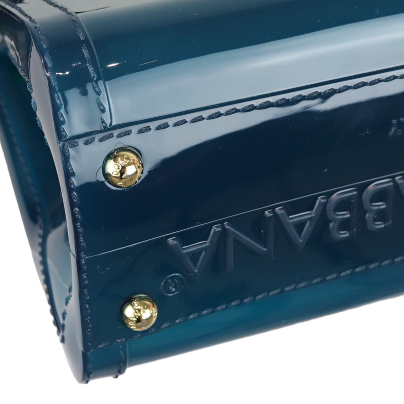 Sicily Rubber Bag Blue GHW