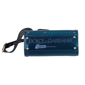 Sicily Rubber Bag Blue GHW