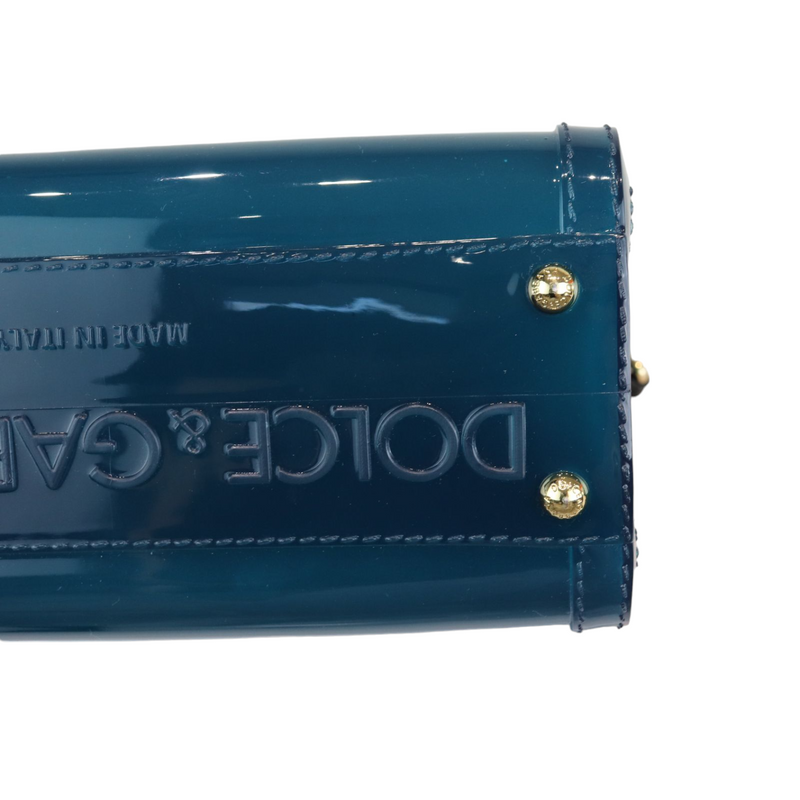 Sicily Rubber Bag Blue GHW