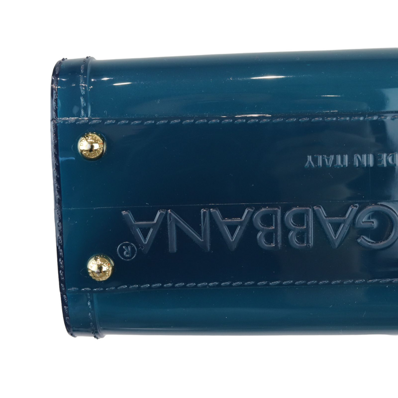 Sicily Rubber Bag Blue GHW