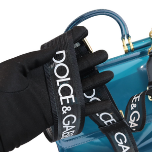 Sicily Rubber Bag Blue GHW