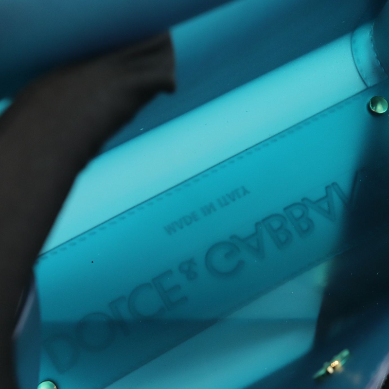 Sicily Rubber Bag Blue GHW
