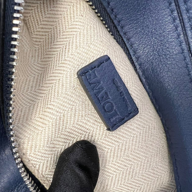 Calfskin Mini Puzzle Bag Blue SHW