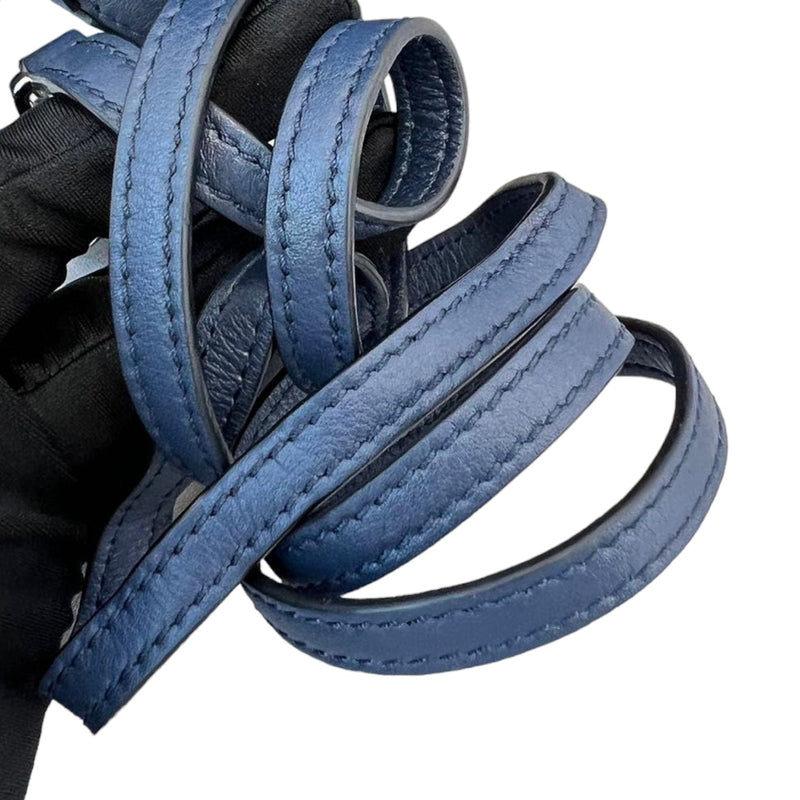 Calfskin Mini Puzzle Bag Blue SHW