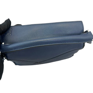 Calfskin Mini Puzzle Bag Blue SHW