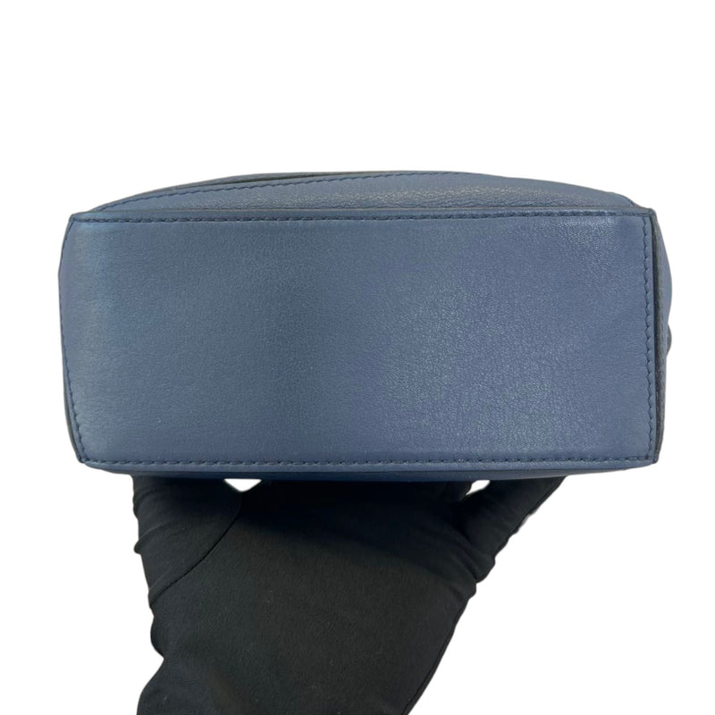 Calfskin Mini Puzzle Bag Blue SHW
