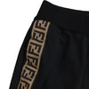Black With Brown and Beige FF Side Stripe Track Pants Size 38