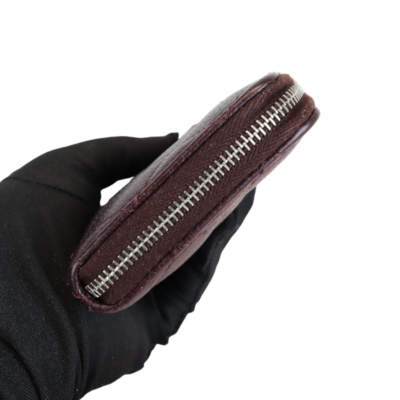 Chanel Burgundy Grained Calfskin Wallet