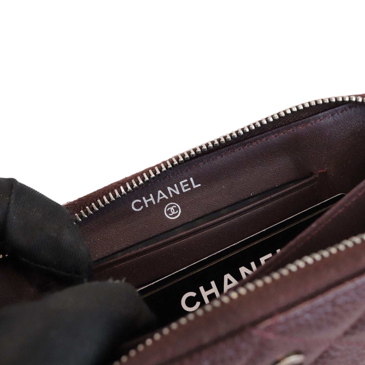 Chanel Caviar Quilted Brilliant Zip Around Wallet Purple SHW Chanel Caviar Quilted Brilliant Zip Around Wallet Purple SHW