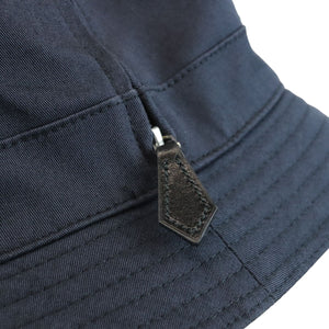 Fisherman Bucket Hat Cotton Navy Size 59