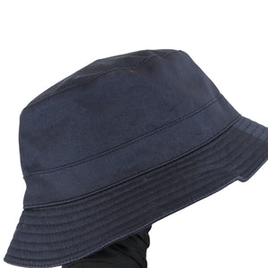 Fisherman Bucket Hat Cotton Navy Size 59