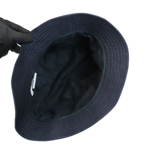 Fisherman Bucket Hat Cotton Navy Size 59