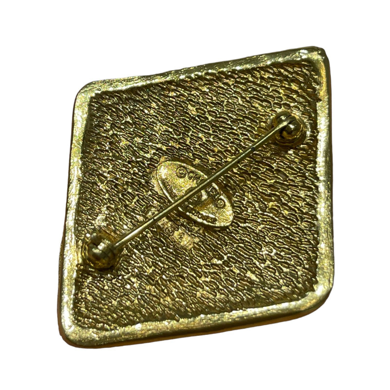 Vintage Coco Mark Gold Brooch