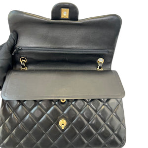 Jumbo Classic Double Flap Lambskin Black GHW