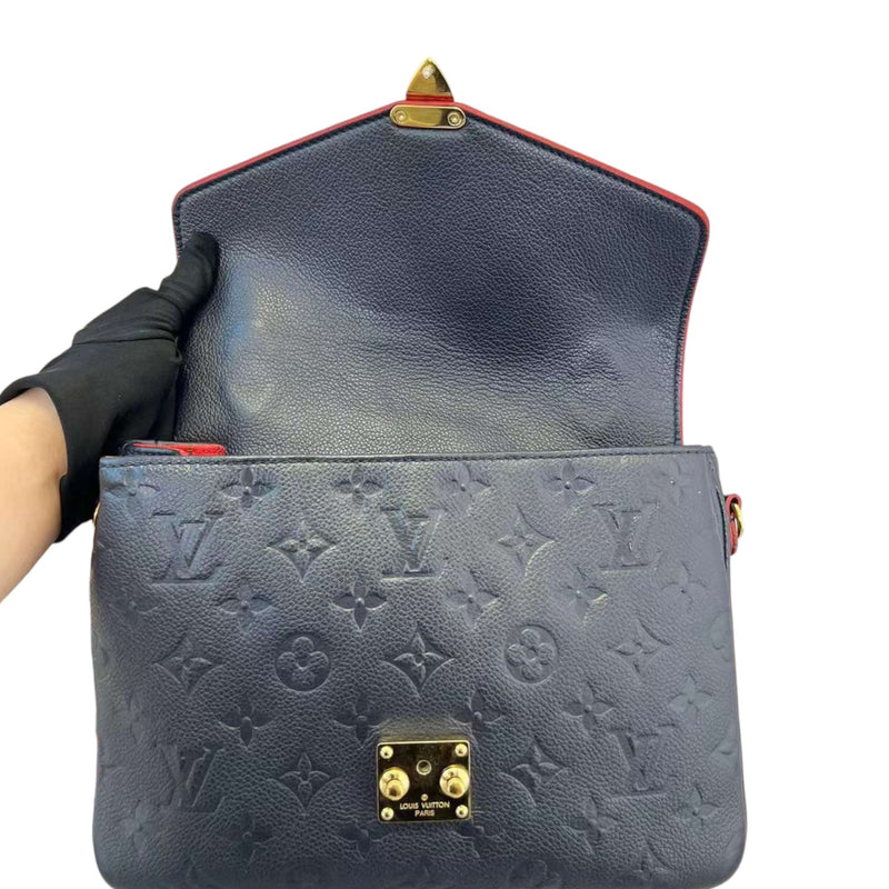 Pochette Metis Empreinte Dark Blue GHW