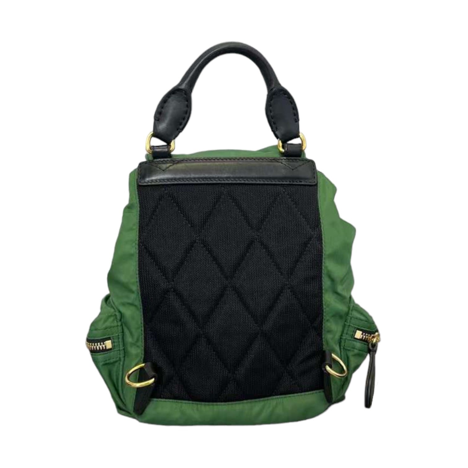 Burberry Nylon Medium Rucksack Backpack Green GHW – Bag Religion