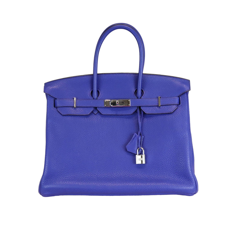 Birkin 35 Togo Blue Electric PHW