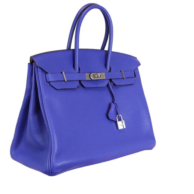 Birkin 35 Togo Blue Electric PHW