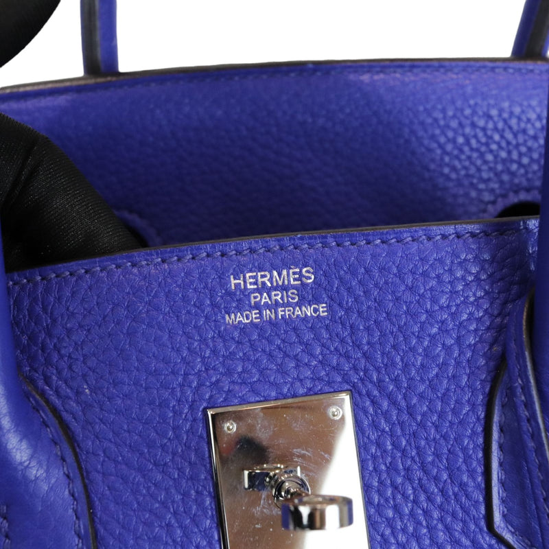 Birkin 35 Togo Blue Electric PHW