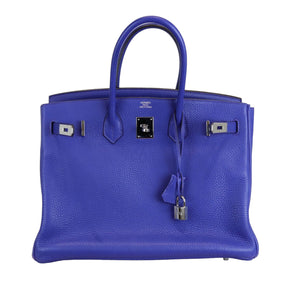 Birkin 35 Togo Blue Electric PHW