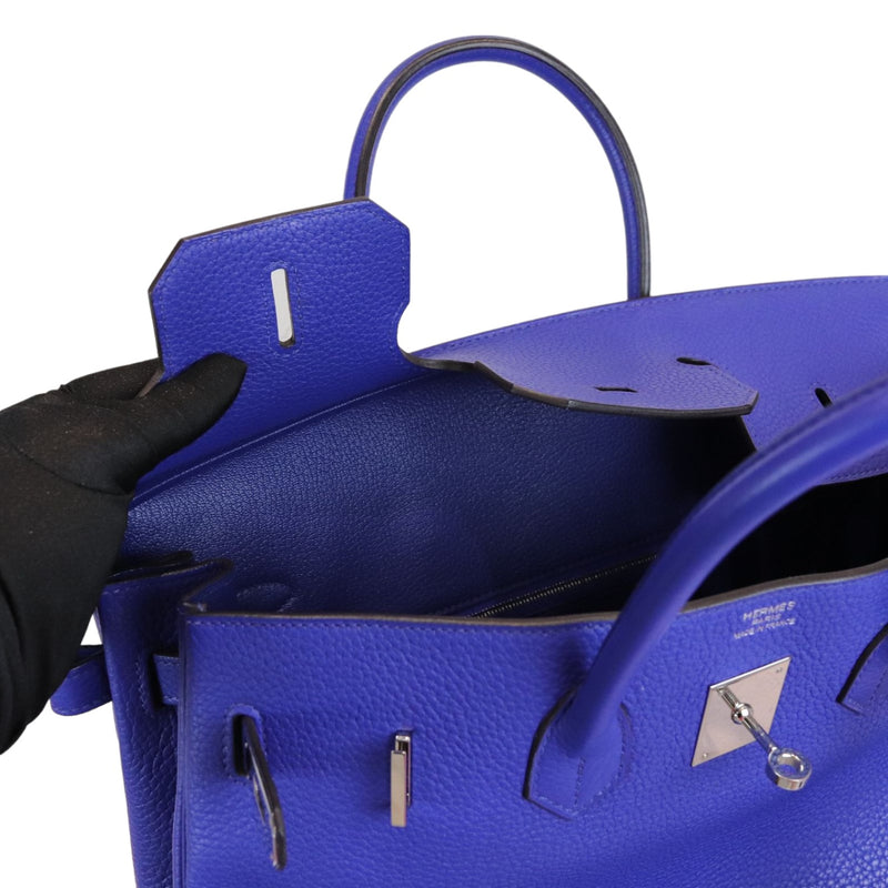 Birkin 35 Togo Blue Electric PHW