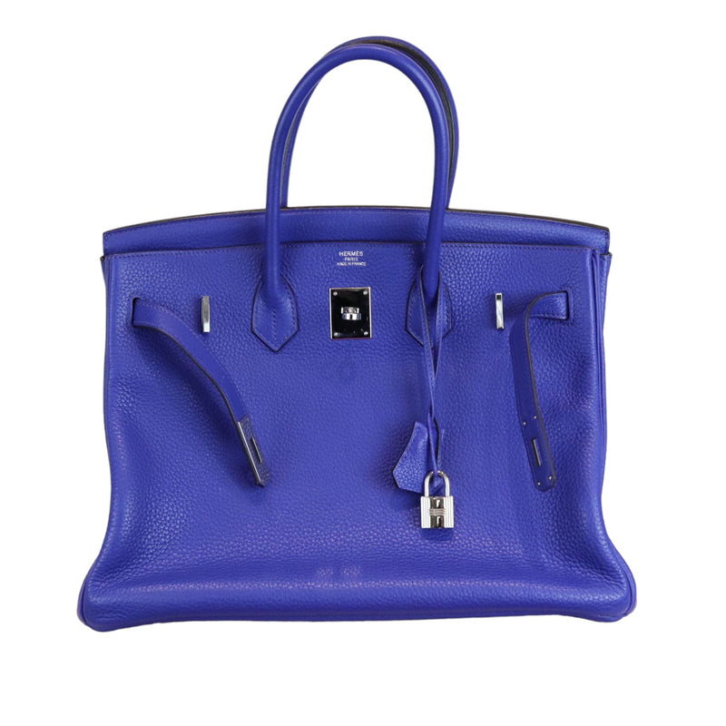 Birkin 35 Togo Blue Electric PHW