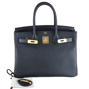 Birkin 30 Epsom Black GHW