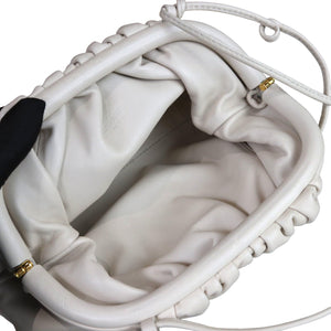 the Mini Pouch Butter Calfskin White