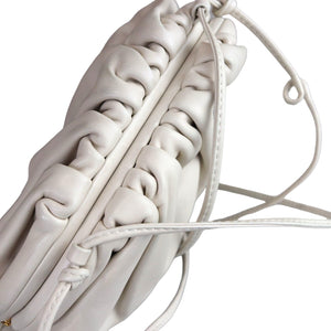 the Mini Pouch Butter Calfskin White