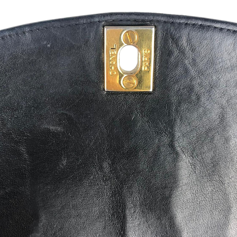 Diana Small Single Flap Lambskin Quilted Black GHW