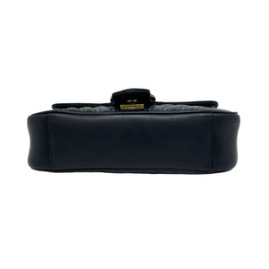 GG Marmont Mini Calfskin Matelasse Black GHW