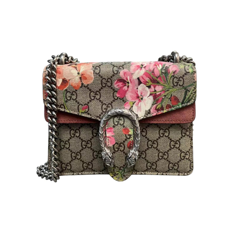 Dionysus Mini Blooms GG Supreme Monogram Beige SHW