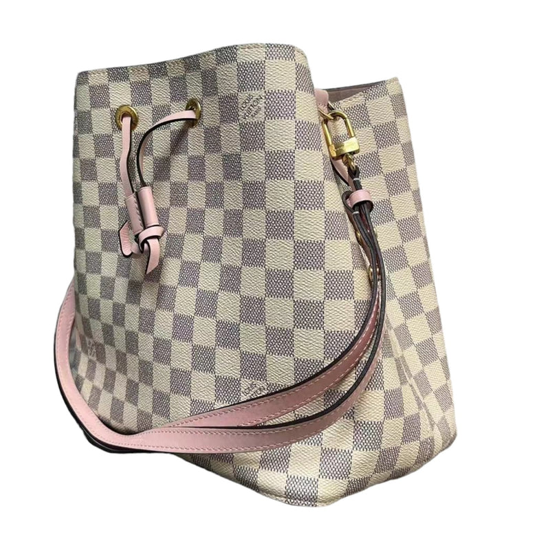 Neonoe MM Damier Azur Eau De Rose GHW