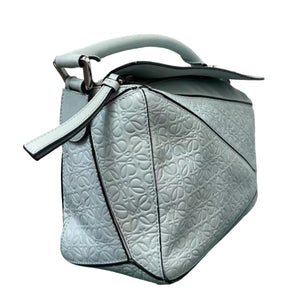 Puzzle Bag Small Calfskin Light Blue SHW