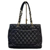 Grand Shopping Tote GST Caviar Quilted Black GHW