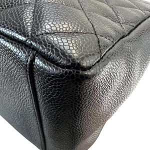 Grand Shopping Tote GST Caviar Quilted Black GHW