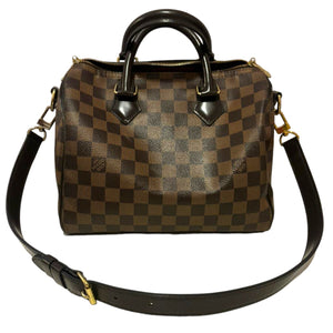 Speedy Bandouliere 25 Damier Ebene Brown GHW