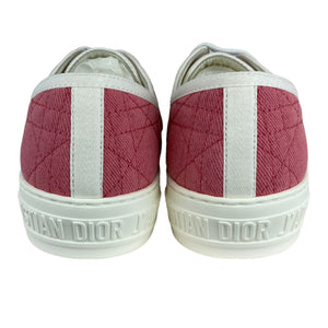 Walk 'N' Dior Sneakers Cannage Canvas Pink Size 39