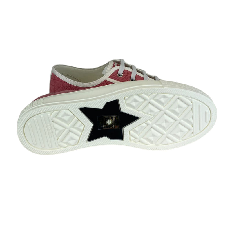 Walk 'N' Dior Sneakers Cannage Canvas Pink Size 39