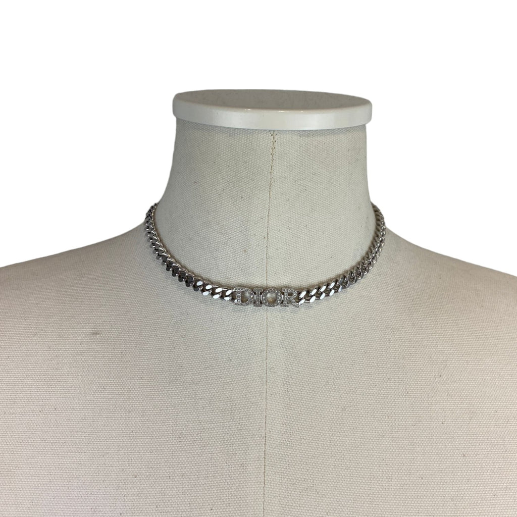 Evolution Choker Silver-Tone Crystals Necklace SHW