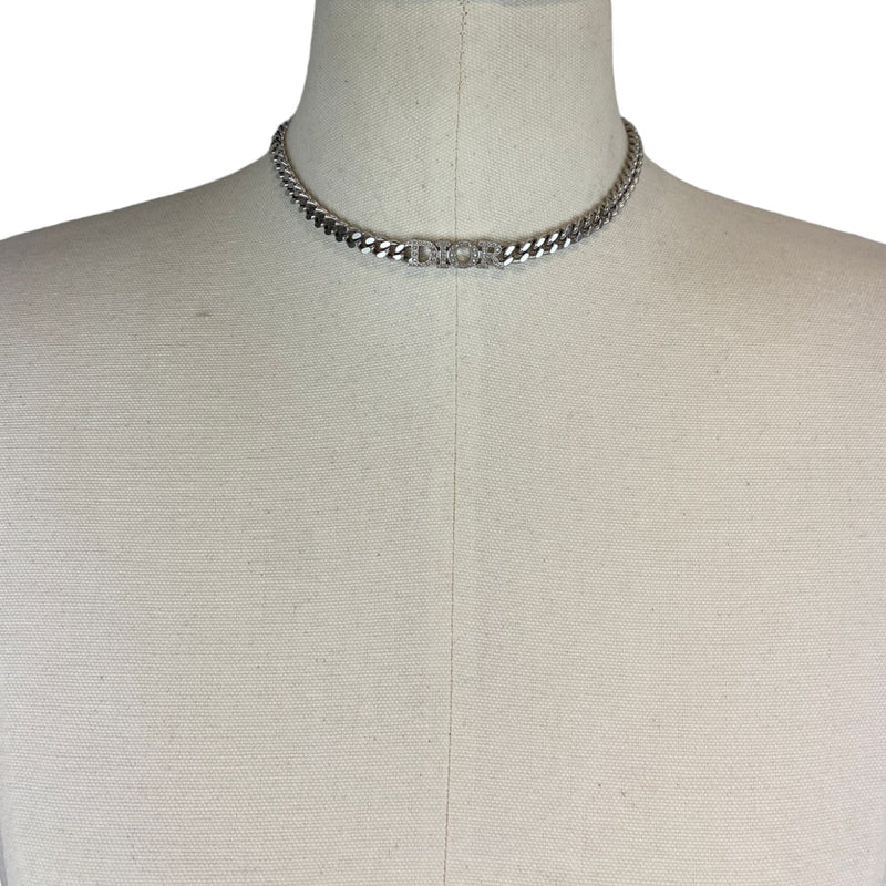 Evolution Choker Silver-Tone Crystals Necklace SHW