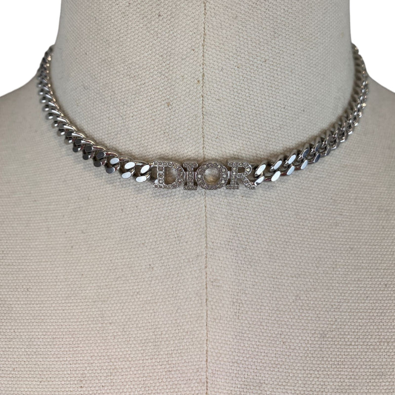 Evolution Choker Silver-Tone Crystals Necklace SHW