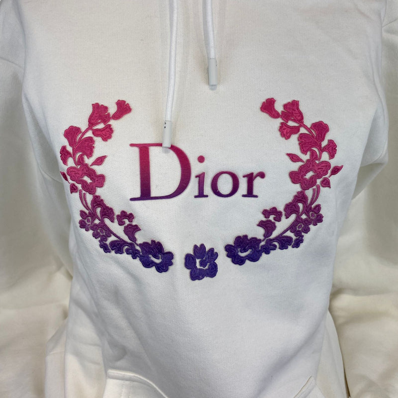 Flowers Logo Sweater Medium Size White
