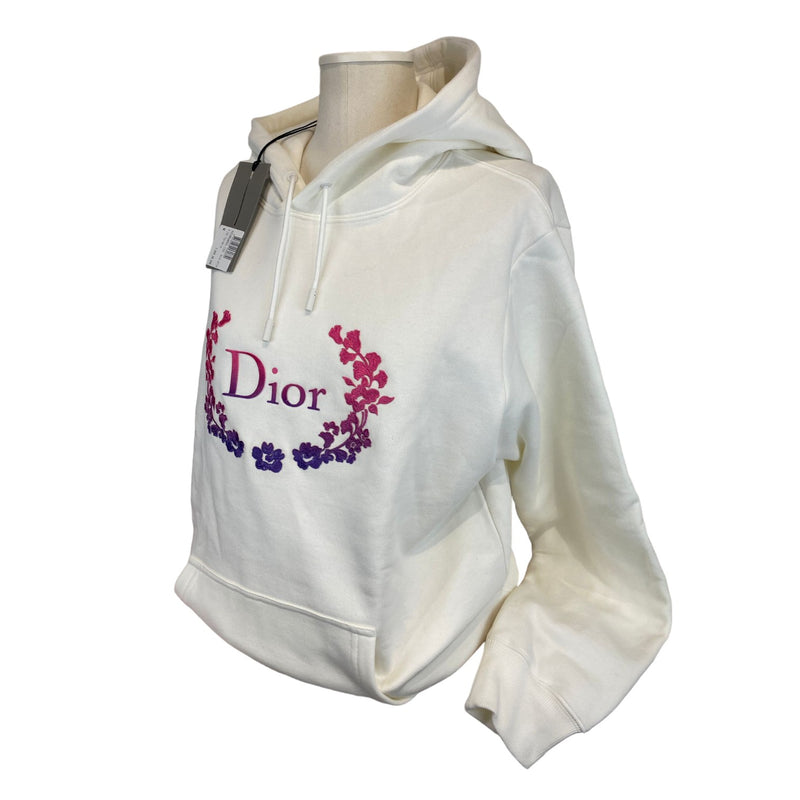 Flowers Logo Sweater Medium Size White