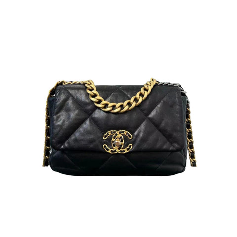 Crystal Quilted Wallet On Chain WOC Dark Blue SHW
