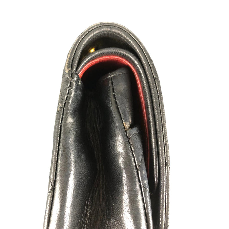 Double Flap Medium Vintage Lambskin Quilted Black GHW