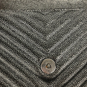 College Bag Medium Metallic Grain De Poudre Gunmetal RHW