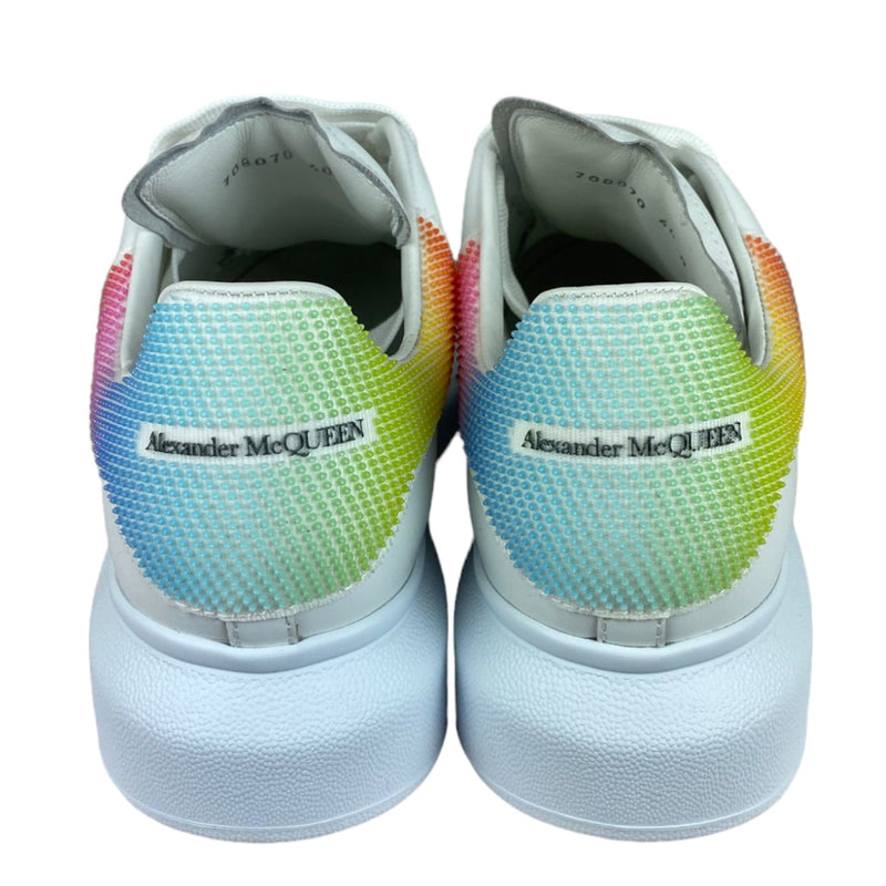 Rainbow Lace-Up Trainers Leather White Size 40